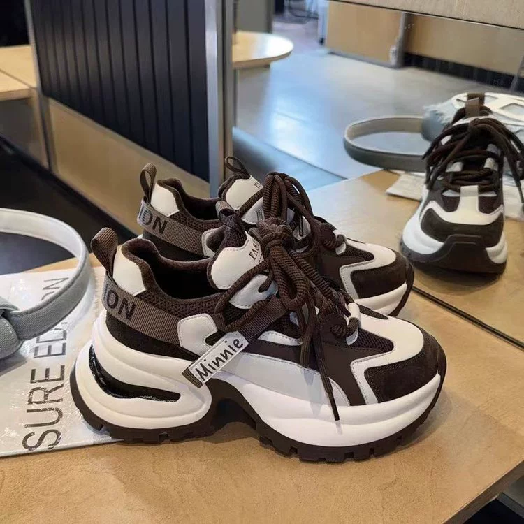 Женская обувь новый 2024 весна и осень новый папа обувь спортивная обувь дикий повседневная мода женская обувь для бега одиночная обувь