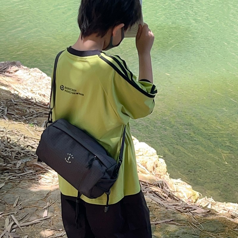 Children's Backpack Summer New Casual Simple Lightweight Outdoor Travel Boys and Girls Crossbody Bag Mobile Phone Coin Purse