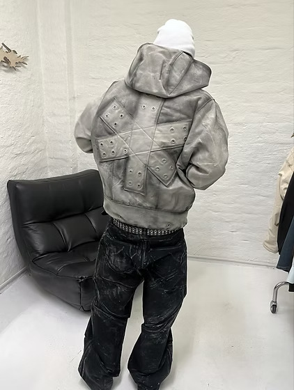 Retro trend small design hoody for men and women