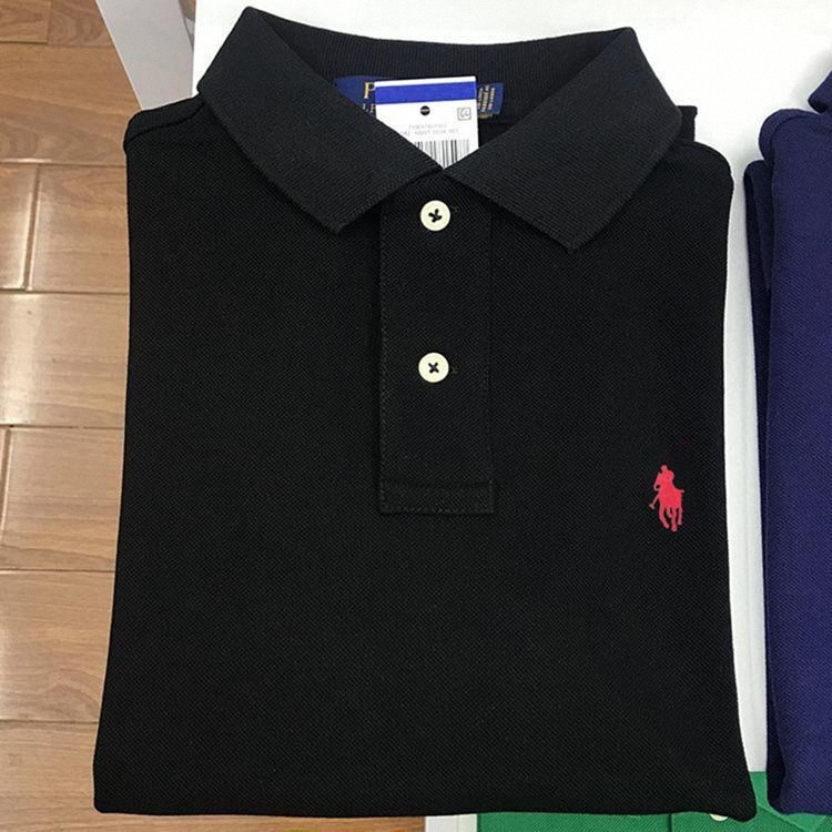 Original Quality Polo Brand Men's Short-Sleeve Polo Shirt, Pure Cotton Summer Turn-Down Collar T-Shirt, Short-Sleeve Men's Polo Shirt