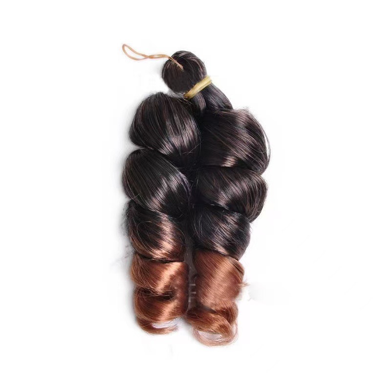 Fábrica directa de 12 pulgadas French Loose Curl Crochet Hair nuevo estilo de cabello de crochet africano