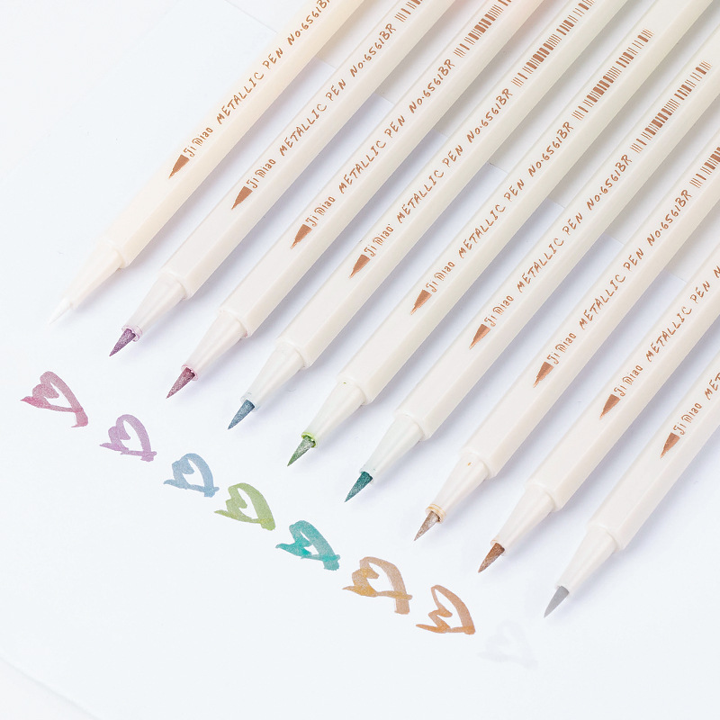 Juego de colores de dibujo extremo, bolígrafo de pintura de metal, bolígrafo de metal de color, bolígrafo de graffiti de cabeza dura, bolígrafo artesanal de metal de bricolaje multicolor