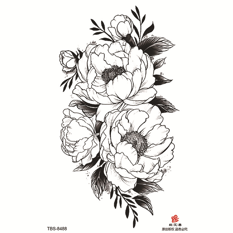 Pegatinas de tatuaje impermeables de brazo completo pequeño, símbolo de tótem, pegatinas de brazo pequeño, conjunto de ensamblaje al por mayor, suministro transfronterizo