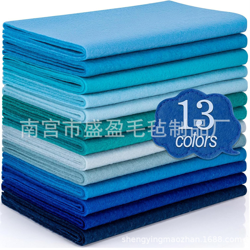 1.4mm Blue Needle-Punched Non-Woven Fabric Felt Soft Felt Non-Woven Fabric Non-Woven