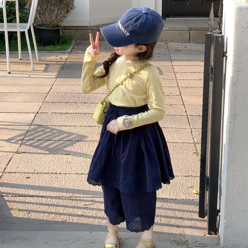 女の子スーツ子供夏服2025新スタイル超格好良い女の子ファッショナブルなツーピーストップスカジュアルパンツ薄手|undefined