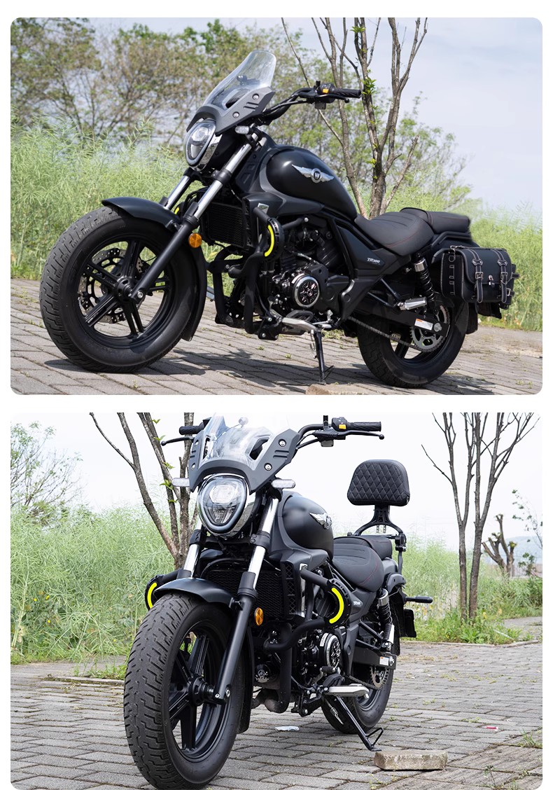 Suitable for Haojue TR300 motorcycle anti-fall bumper protection bar shelf tail rack leather side bag modification
