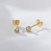 Brand fresh small earrings, silver 925 sample, Korean style, simple and elegant design