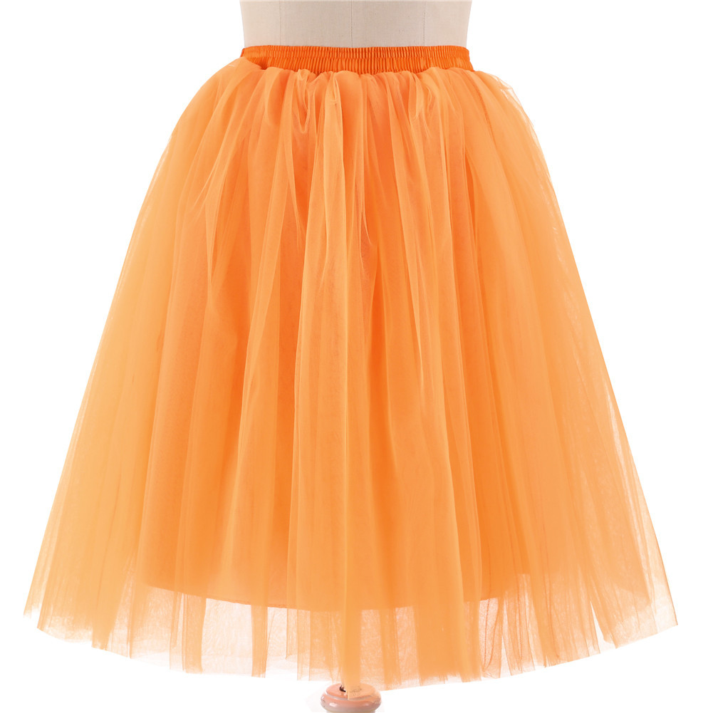 오렌지 밑단리스 리본