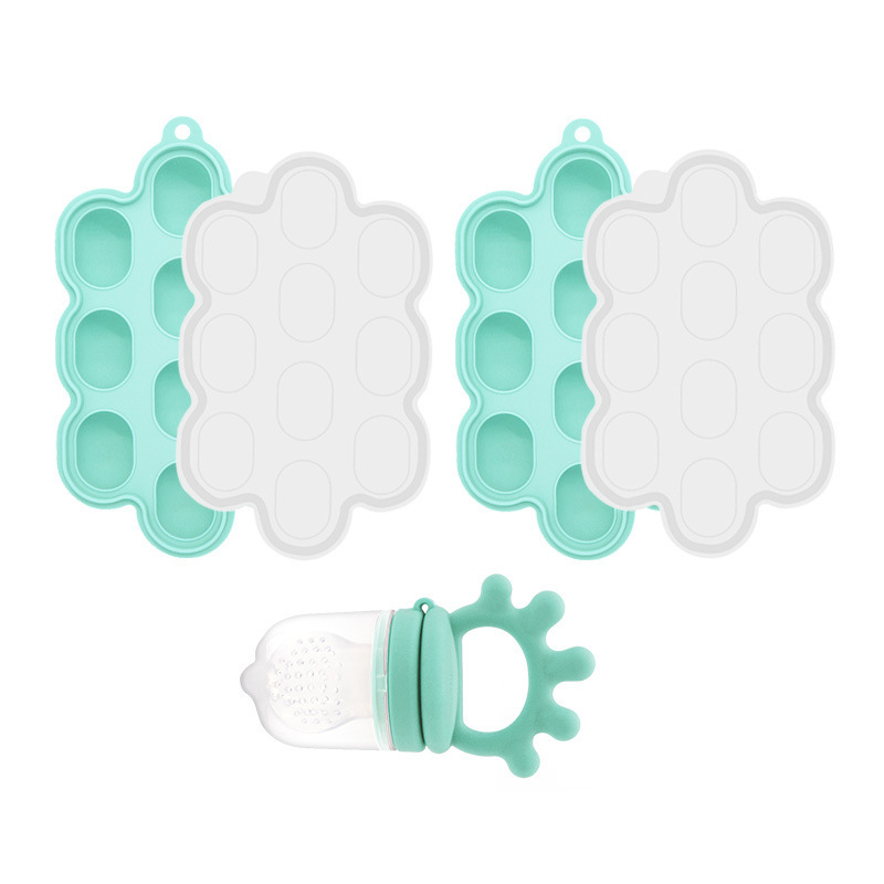 Bordando frutas y verduras de grado alimenticio, juego de vajilla para alimentación materna e infantil, caja de alimentos, suplemento alimenticio para frutas para bebés