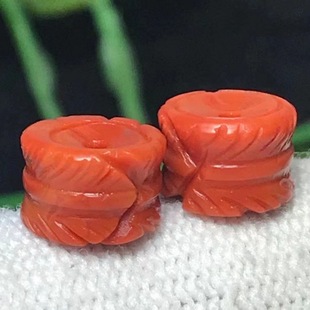 Natural Seiko South Red Feather buckle agate spacer abacus beads small button accessories Bodhi Diamond diy accessories