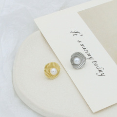 優朵STUDIO時尚珍珠金屬紐扣襯衫雪紡扣子針織開衫小鈕扣金色裙扣