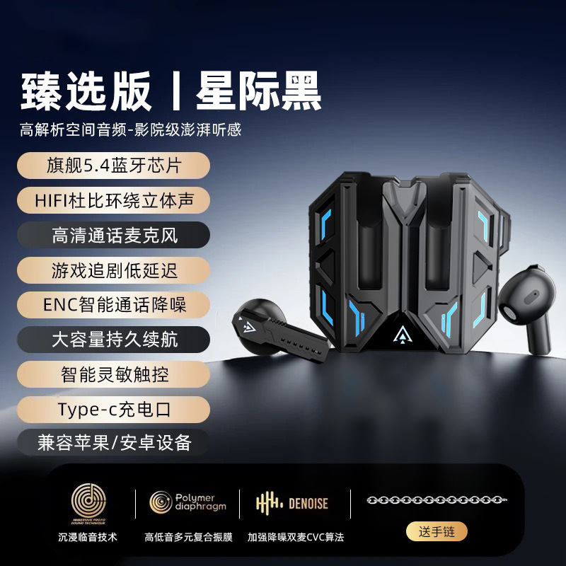 X39跨境2025新款无线蓝牙耳机半入耳式高音质低延迟降噪超长续航|undefined