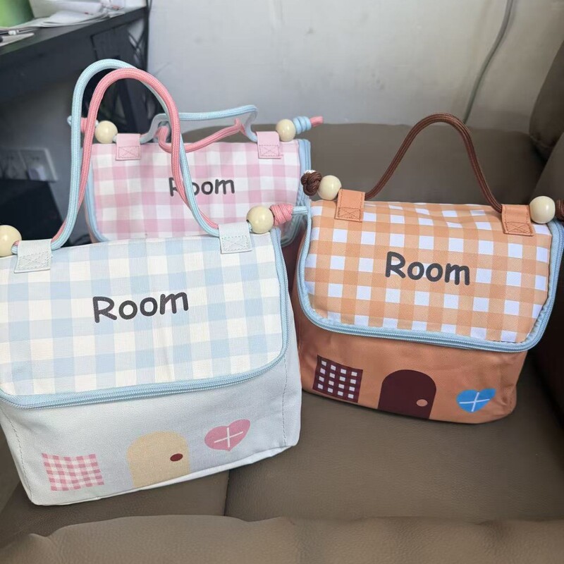 Little House Cosmetic Bag New Cute Storage Bag Women's Storage Outing Portable Toiletries Bag Large Capacity Storage Bag