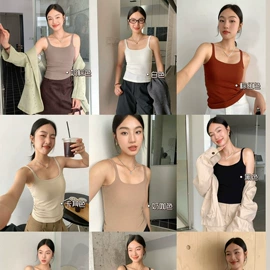 吊带背心;女士背心;女式T恤