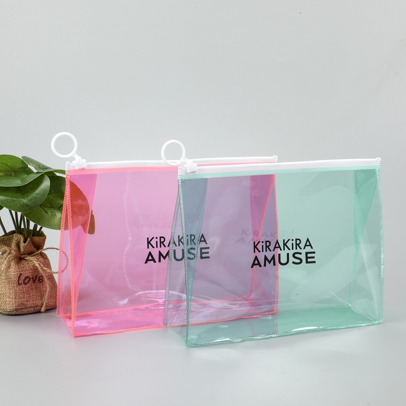 跨境pvc洗漱化妆包旅行透明防水洗漱包便携化妆工具护肤品收纳包