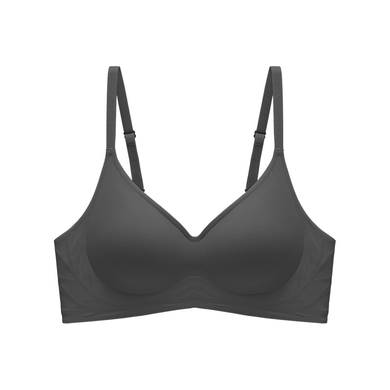 Una pieza de cinturón de hielo de soporte suave ropa interior damas sin marcas sin anillo de acero sujetador recopilación anti-caída sujetador de soporte superior