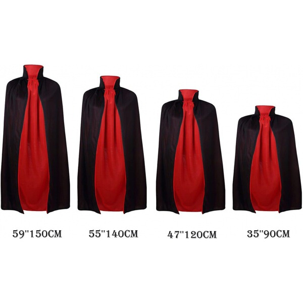 Black red double-sided trench coat