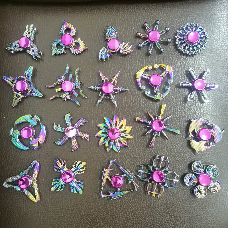 Фабричное производство оптом красочные металлический сплав кончик пальца гироскоп декомпрессионная игрушка живописное место стойло горячая распродажа