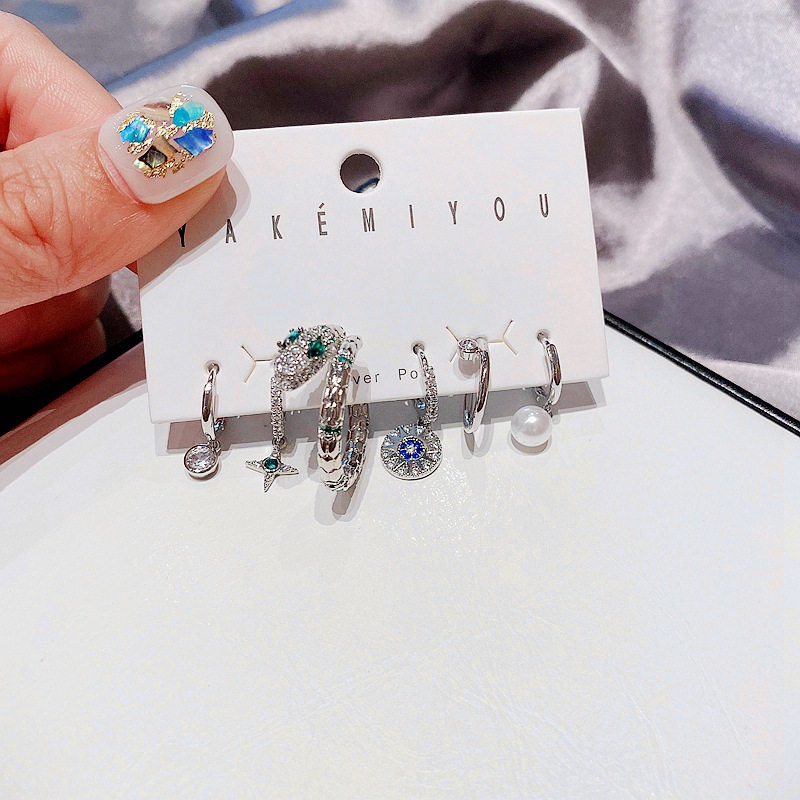 Fashion zircon microinlaid earrings setpicture1