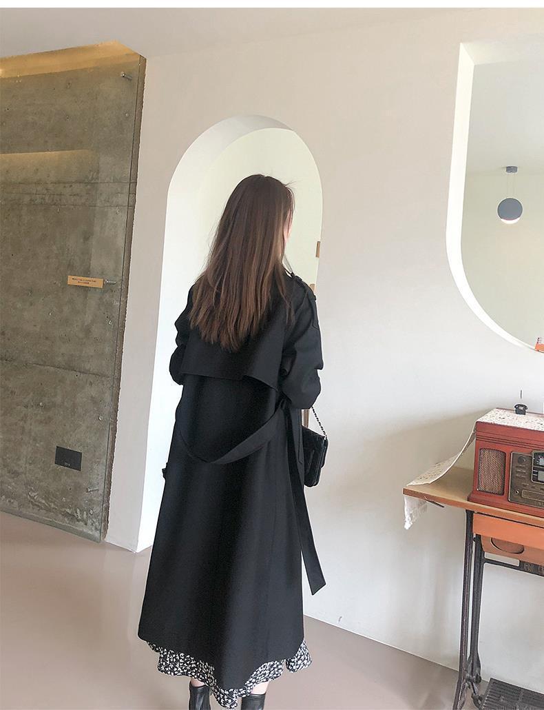 Eleganter Damen Trenchcoat Für Den Herbst Mittellang Fallend_voghion.com