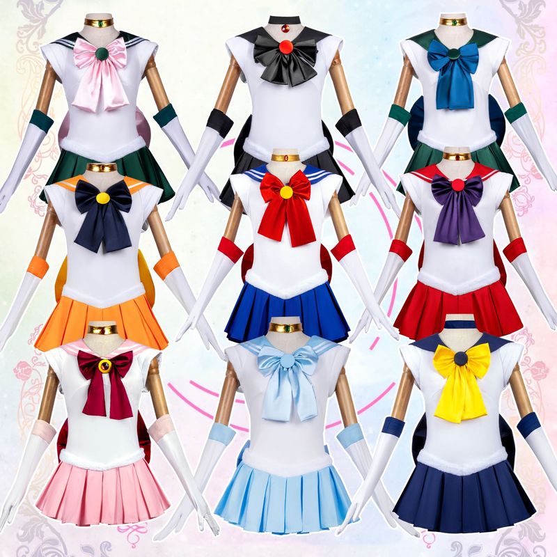 Sailor Moon Cosplay Costume Pluto Hino Rei Shui Bing Yue Hai Wang Man Yue Xiao Xiao Tu Cosplay Costume