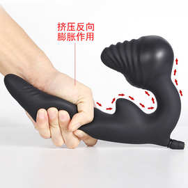 相视硅胶充气双头龙拉拉女用假阳具互动情趣成人开肛扩肛器性用品