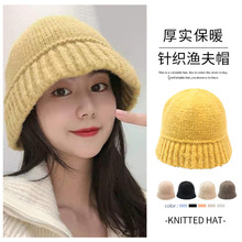 韩国针织帽子女秋冬季百搭保暖毛线帽女大头围水桶帽韩系潮帽