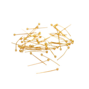 High color ball needle Wholesale 0.5*18 gold and silver diy beaded material accessories 0.7*20 silver ball needle a pack of round