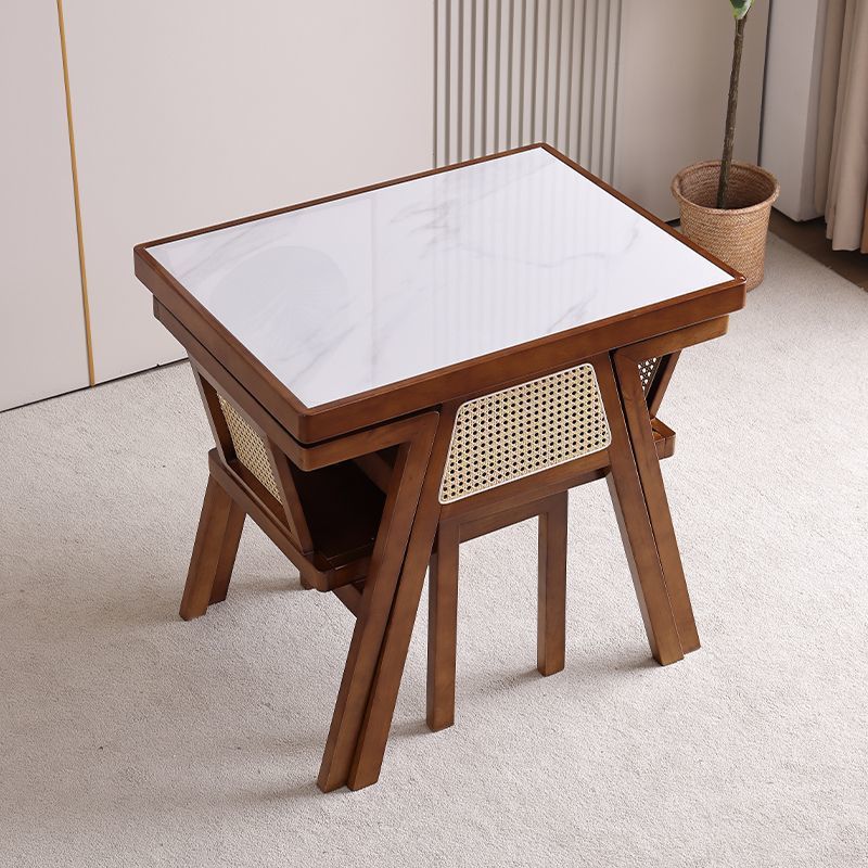 Hao Gang sala de estar ocio mesa de té tabla de combinación de muebles de almacenamiento cuadrado pequeño balcón silla de roca doméstica