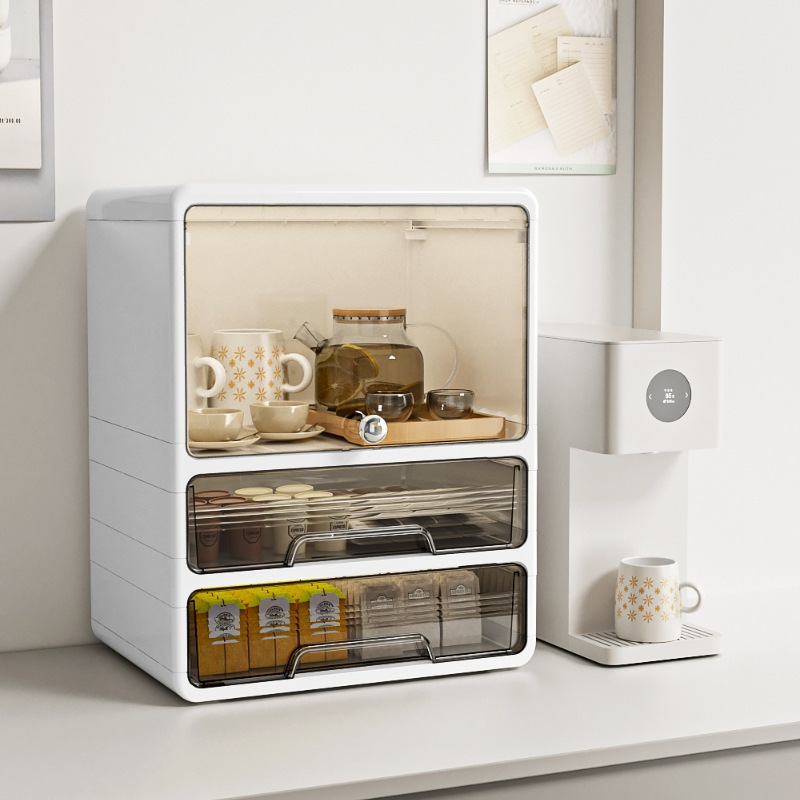 Cup Holder Water Cup Tea Cup Storage Rack Dust-Proof Red Wine Glass Large Capacity Living Room Multi-Layer Coffee Cup Storage Rack Home No