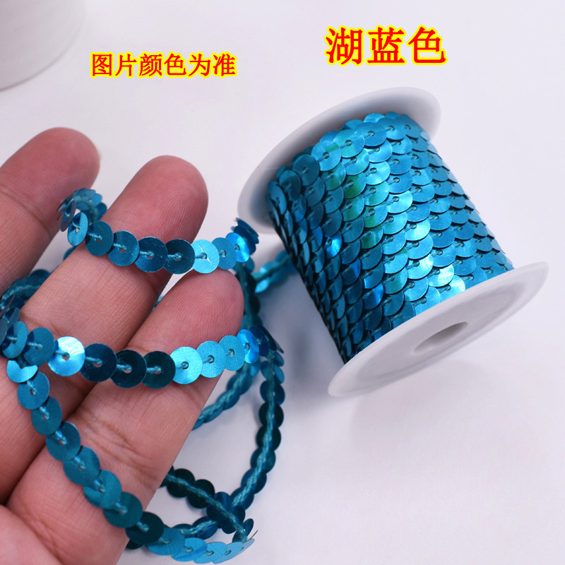 1 cuentas de escenario de encaje de metros de longitud de suministros de eje multicolor de sequinilla 4 nuevos accesorios hechos a mano