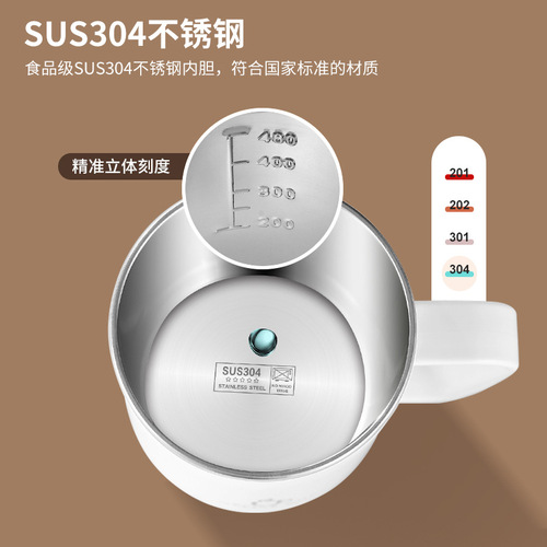 Factory direct supply 304 stainless steel mug double layer coffee milk scale mouth cup office mug gift