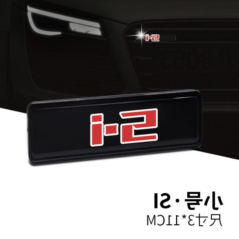 Adecuado para Nissan Honda Toyota TRD/SI/RS luminoso LED medio de malla de luz de logotipo Modificación de logotipo del coche pegatinas decorativas