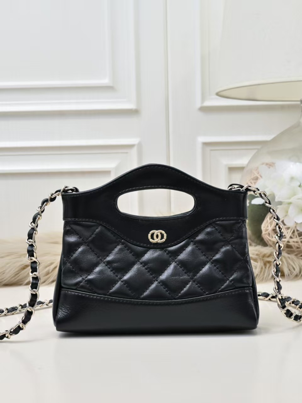 New Style Chanel-Inspired Quilted 31 Bag Chain Bag Mini Women's Handbag Nano Genuine Leather Small Crossbody Bag
