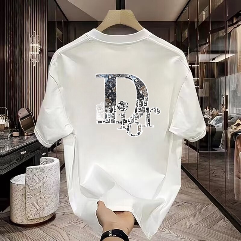 Summer Japanese Style Men's Half Sleeve Ins Handsome Round Neck New Youth Fashion Tide Brand Tide City Style T-shirt