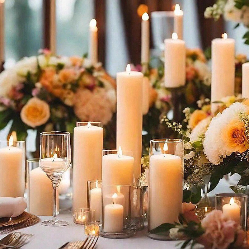 Portavelas con Aroma Navideño, Copa Decorativa para Hotel, Restaurante, Jarrón, Decoración para Bodas, Cumpleaños, Fiestas, Adorno Redondo para Velas