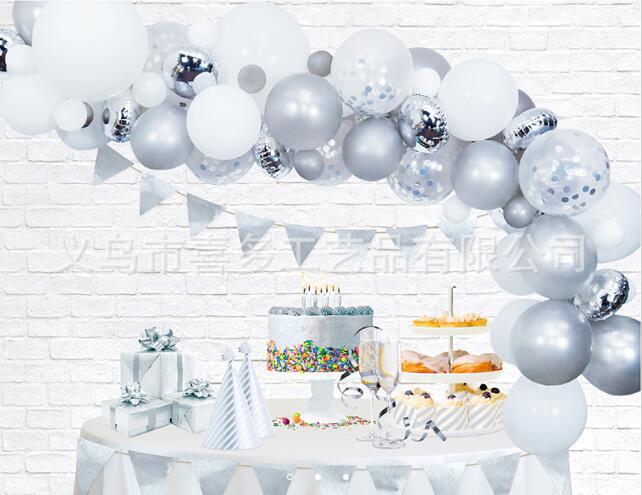 Juego de vajilla de papel desechable traje de fiesta de año nuevo de plata 7 pulgadas plato de papel de 9 pulgadas taza de papel tejido paja decoración