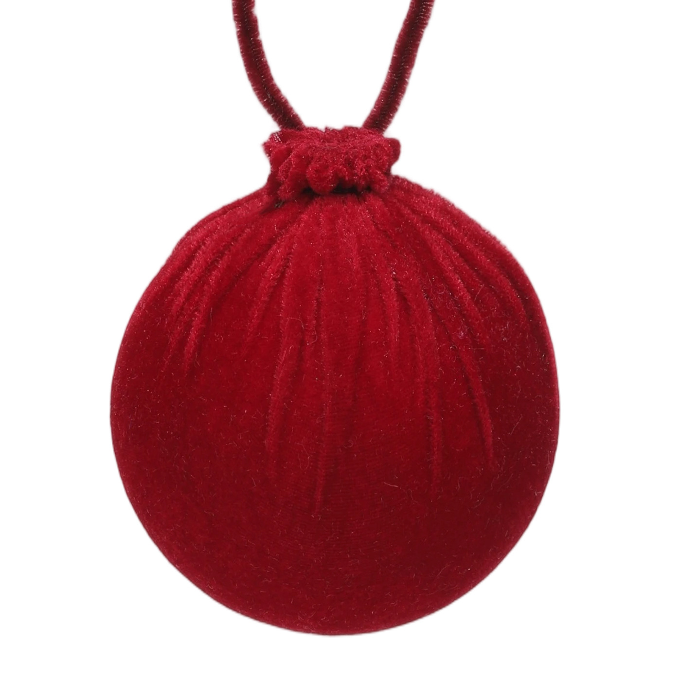 Nuevo vino rojo tela de flocado bola de Navidad árbol de Navidad decoración colgante bola colgante diseño de decoración image 5