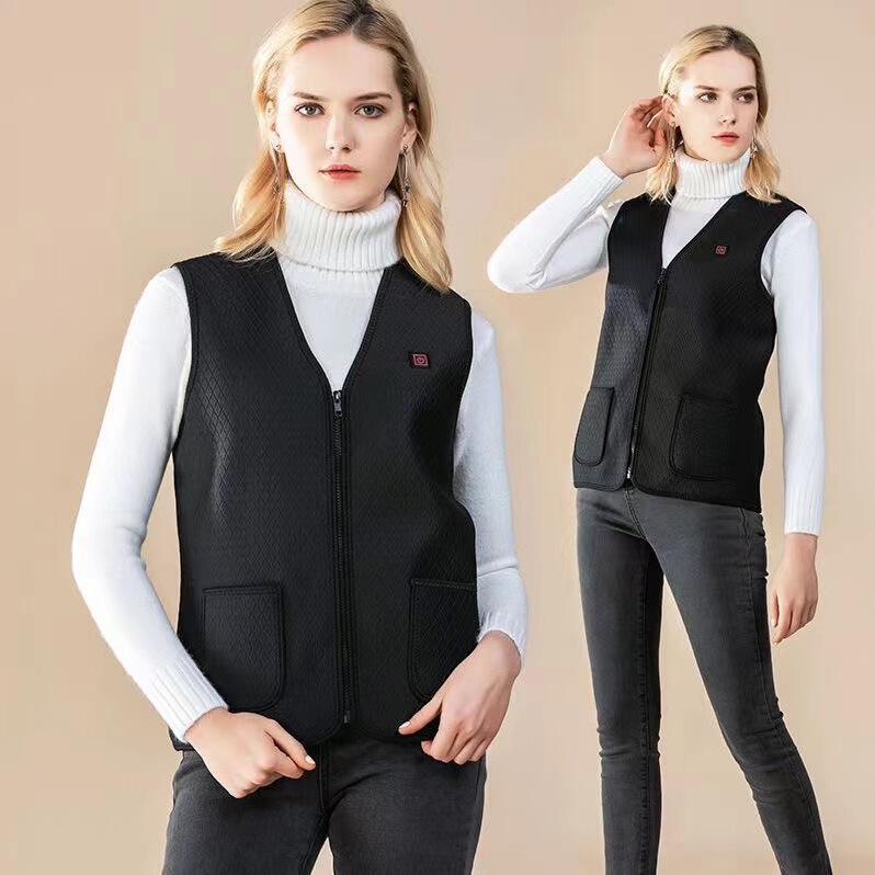 Intelligent USB Heating Clothing Vest Winter Outdoor Warm and Cold-Proof Fishing Warm Windproof and Waterproof Cross-Border for Men and Women Intelligent USB Heating Clothing Vest Winter Outdoor Warm and Cold-Proof Fishing Warm Windproof and Waterproof Cross-Border for Men and Women