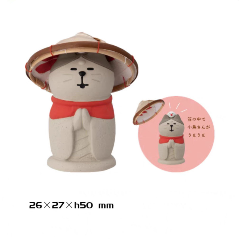 日本の猫の装飾品観光地ギフト ZAKKA ブラインドボックスフィギュア DIY シーン装飾樹脂工芸品小さな装飾品|undefined