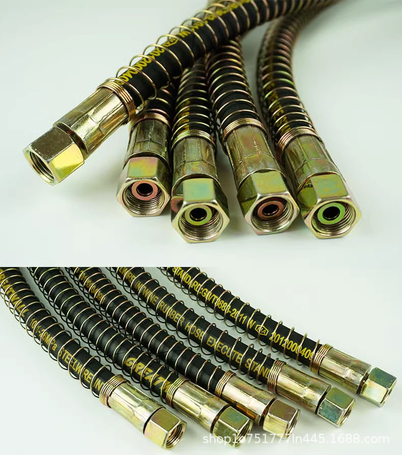 Car Brake Air Hose, Truck Brake Hose, Semi-Trailer High-Pressure Explosion-Proof Steel Wire Hose, Brake Cylinder Air Hose Connector Accessories