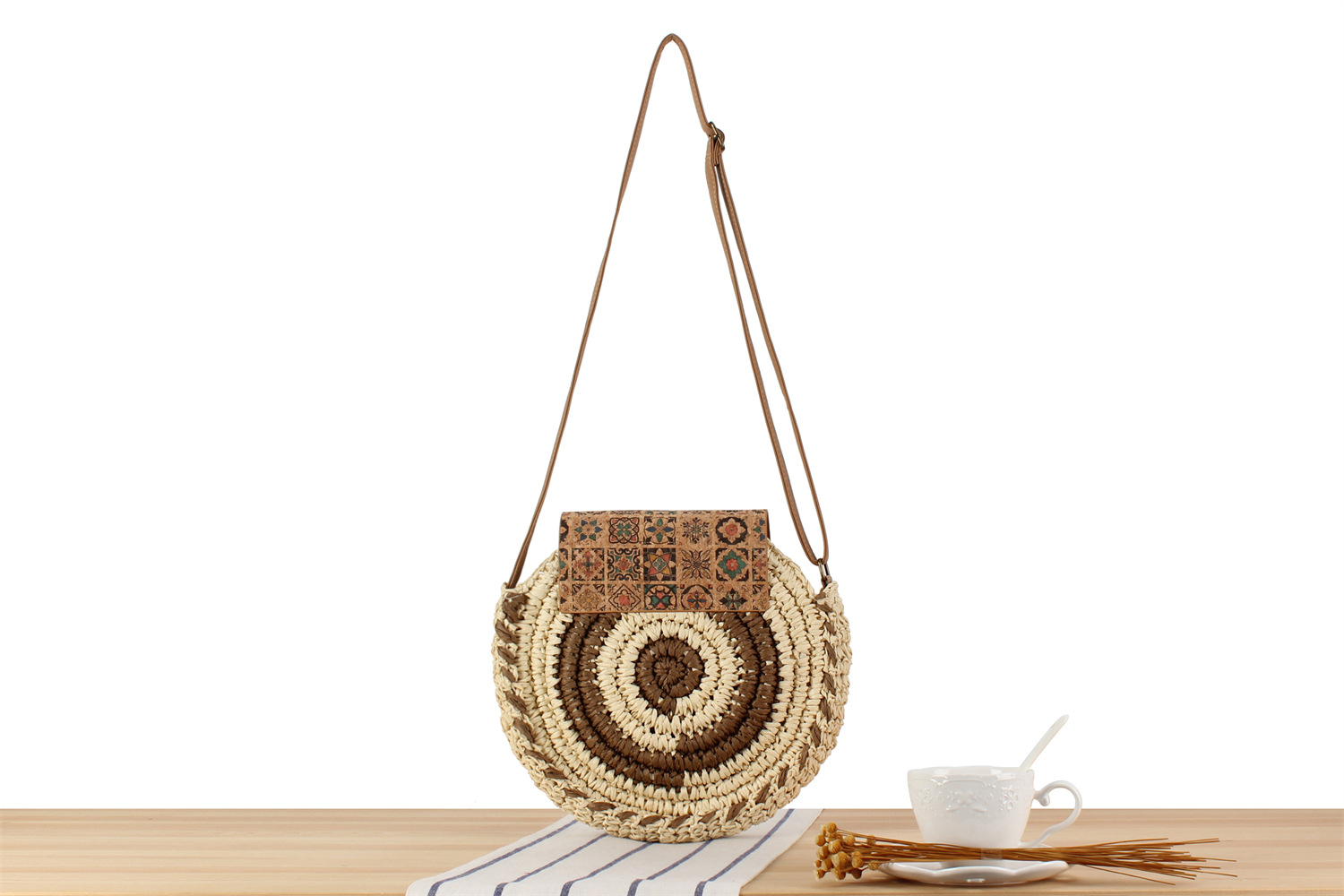 Holiday, Travel Occasion Solid Color Pattern Women's Vacation Beach Solid Color Paper Shopping Bags
