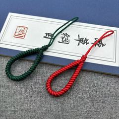 手編みの短縄金剛結びの携帯電話の小さいストラップの投げ防止のリングのキーホルダーの紛失防止の飾りのストラップの短い金