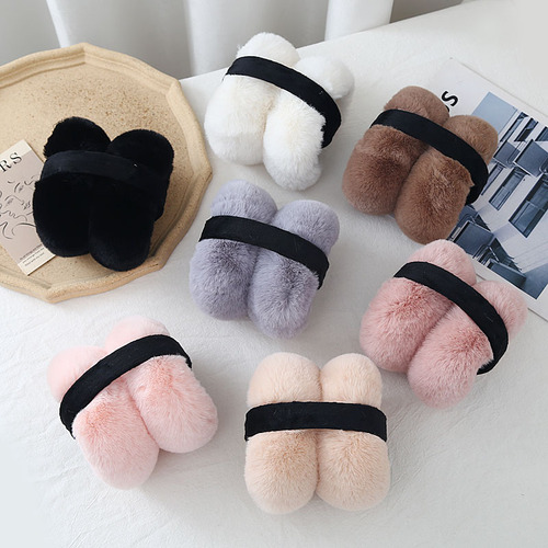 Foldable Ear Muffs Warm Winter Ear Protection for Men and Women Cute Student Plush Ear Covers Korean Style Rabbit Hair imitation Thickened Anti-Frost Ear Bag