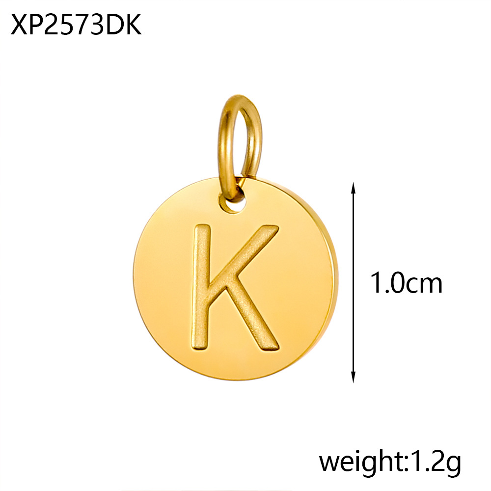 2g Weight Pendant Jewelry Making Type DIY Ornament Accessories Classification 1 Piece, 1 Set Quantity 304 Stainless Steel Material Letter Pattern All Seasons Season Plating Design Basic, Simple Style, Classic Style Style 1 Piece 1 Set 304 Stainless Steel Letter Pendant DIY Ornament Accessories 6