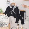 Sports suit suitable for men and women girl's, children's clothing, set, 2023 years, autumn, children's clothing, long sleeve, Korean style