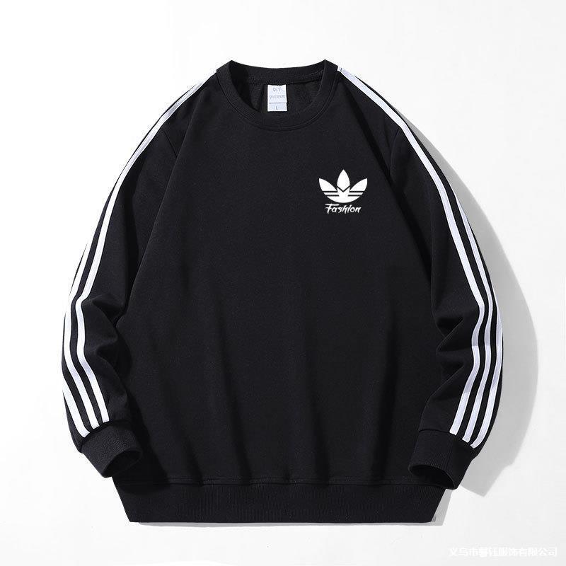 Autumn Clover Cotton Pullover Sweater Men's and Women's Couples Long-sleeved Shirt Trendy Loose Round Neck Casual Sports Top