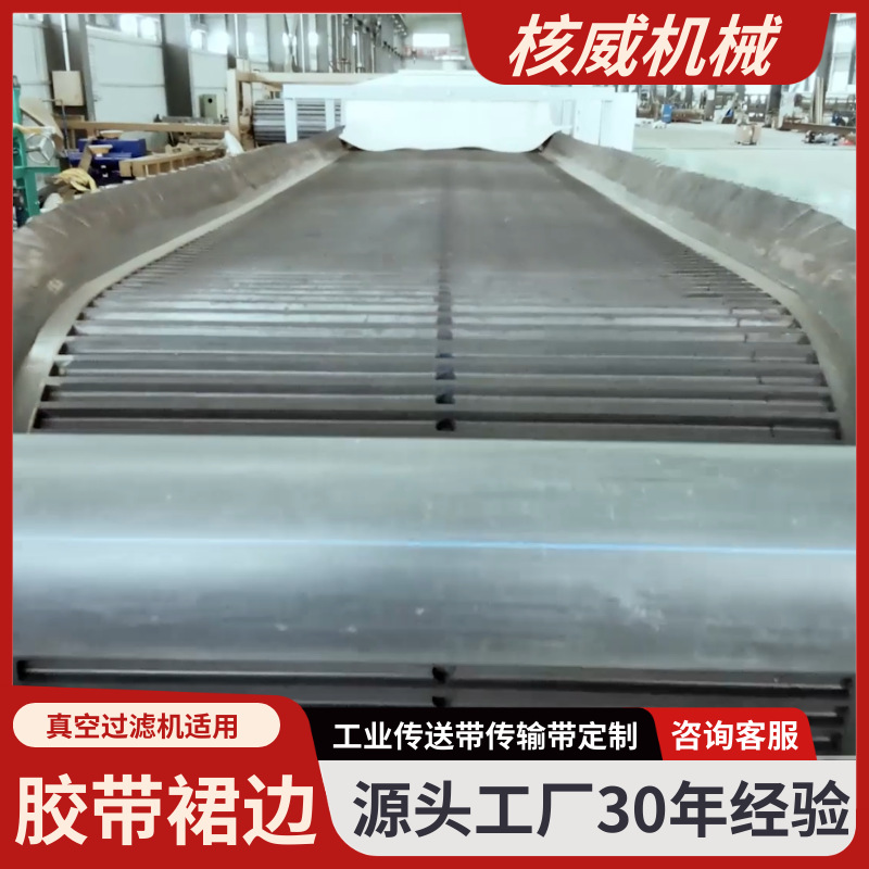 真空过滤机水合肼化工物料胶带裙边组合输送机脱硫精防溢出料装置