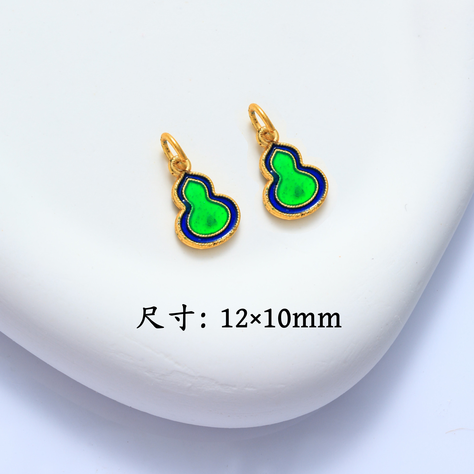 national fashion alluvial gold small drop pendant safe joy pendant fu character pendant bracelet wrist chain necklace diy accessories