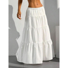V 82714 Tie Waist Maxi Skirt ���ƴ�Ӵ�ڳ�ȹ�羳��ó��